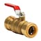Quickfitting 3/4in Push-to-Connect x 3/4in Push-to-Connect Brass Full Port Ball Valve LF922R - alternate 1